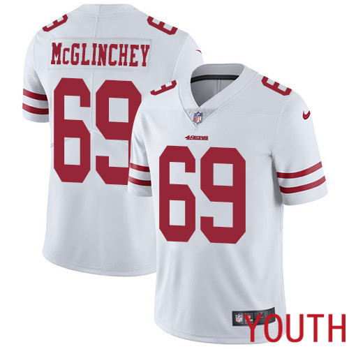 San Francisco 49ers Limited White Youth Mike McGlinchey Road NFL Jersey #69 Vapor Untouchable->san francisco 49ers->NFL Jersey